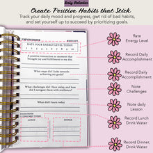 Load image into Gallery viewer, EmpowerHer Gals Guide to Self-care - 6-Month Daily Journal with Prompts for Mindfulness, Self-Care &amp; Healing.
