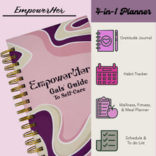 Load image into Gallery viewer, EmpowerHer Gals Guide to Self-care - 6-Month Daily Journal with Prompts for Mindfulness, Self-Care &amp; Healing.
