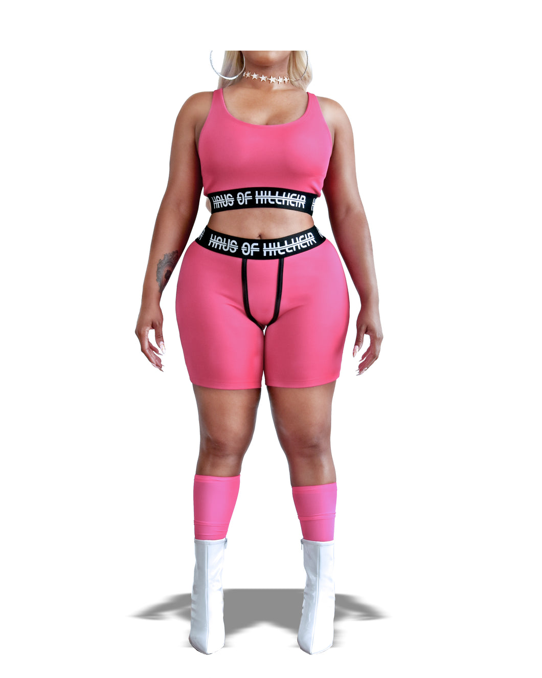 I’M SO HAUTE PINK BIKER SET